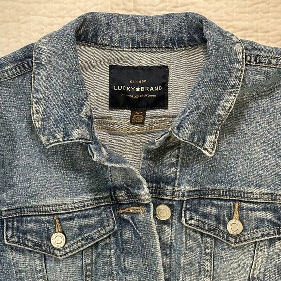 Lucky Brand Denim Tomboy Trucker Jean Jacket Womens Size S - Picture 3 of 8